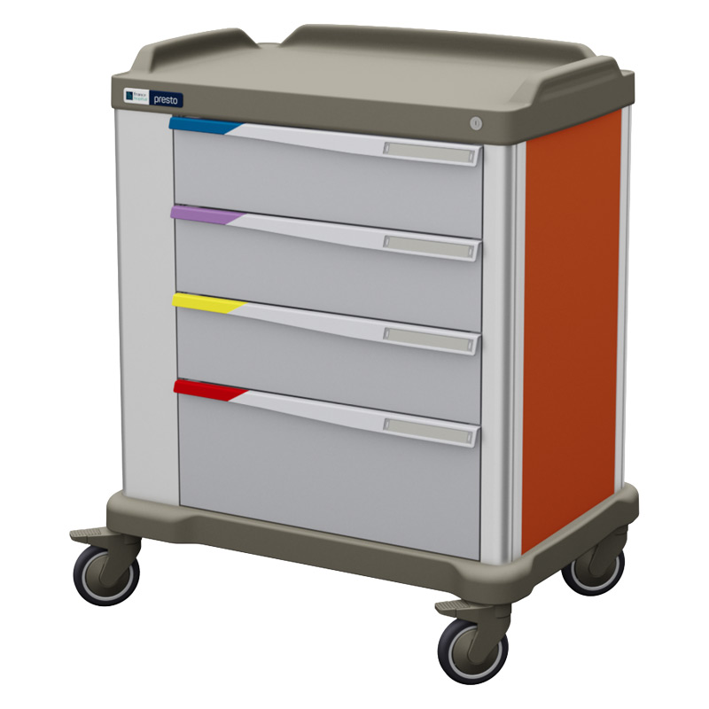 Presto large medication trolley