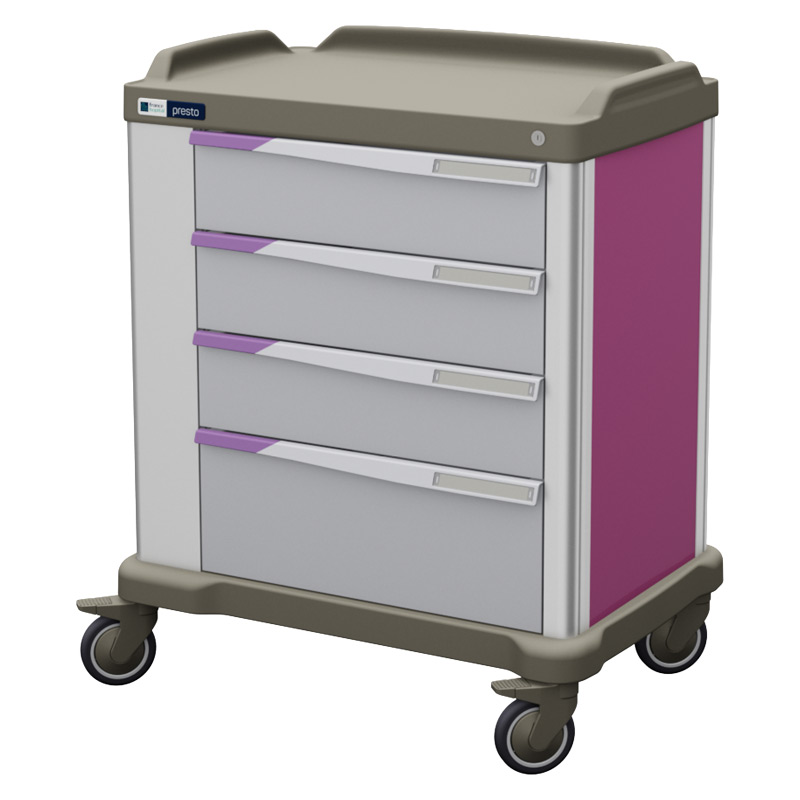 Presto large medication trolley