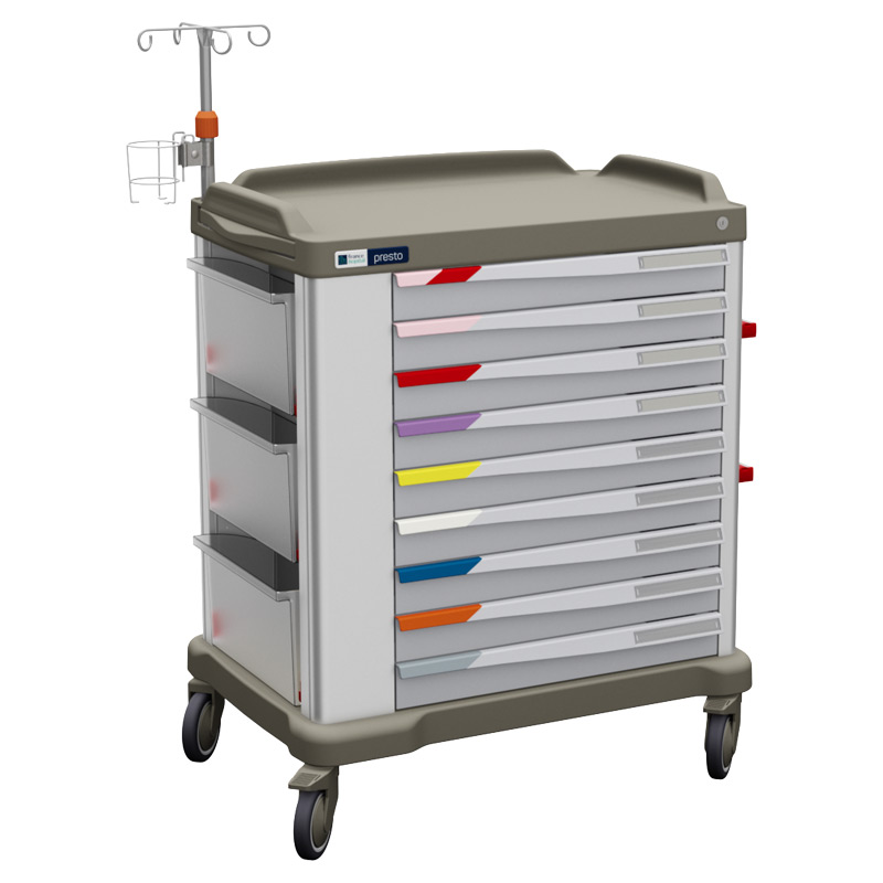 Presto large Broselow trolley