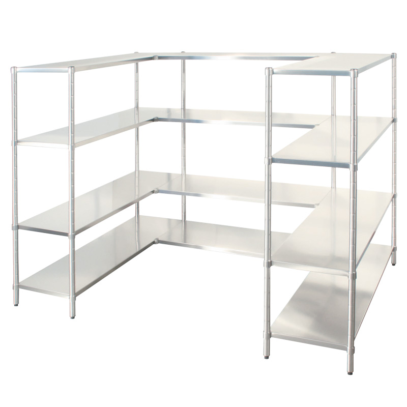 Stainless steel shelving system