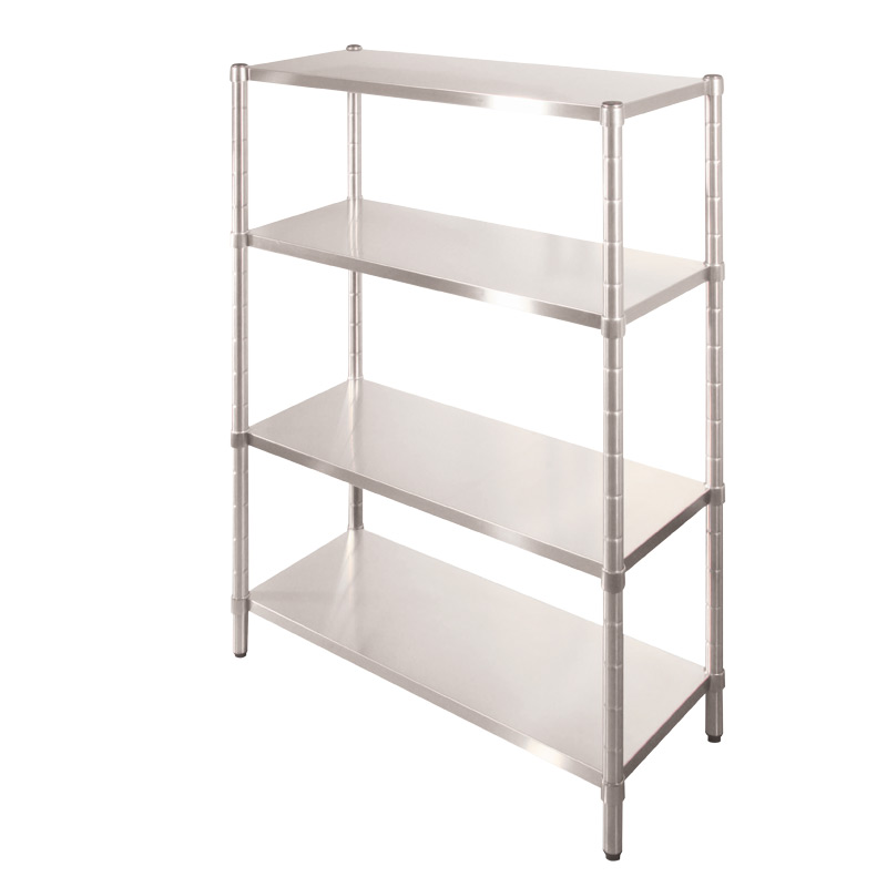 Stainless steel shelving system