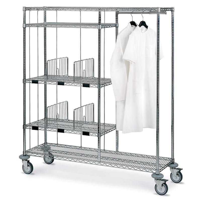 Mosys combination: clothes hanger and clean linen distribution