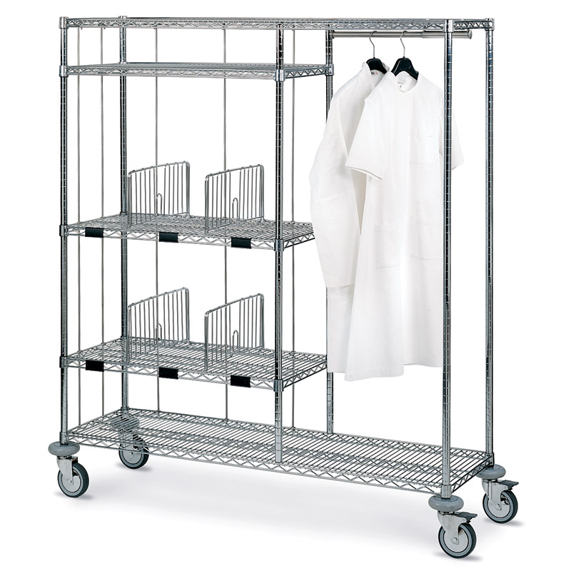 Mosys combined shelving clothes hanger and linen