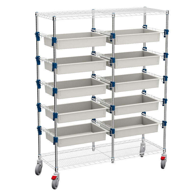 MOSYS-ISO an ISO 600x400 shelving on wheels