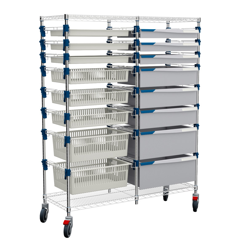 MOSYS-ISO an ISO 600x400 shelving on wheels