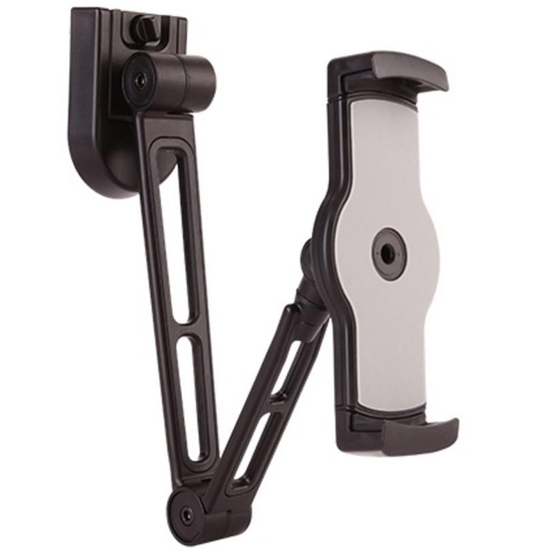 Le support pour tablette SPTR-12 avec bras peut être installé sur rehausse et les tubes pour accessoires des chariots médicaux