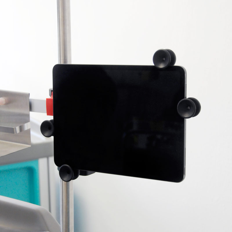 a simple adjustable tablet holder for overbridge
