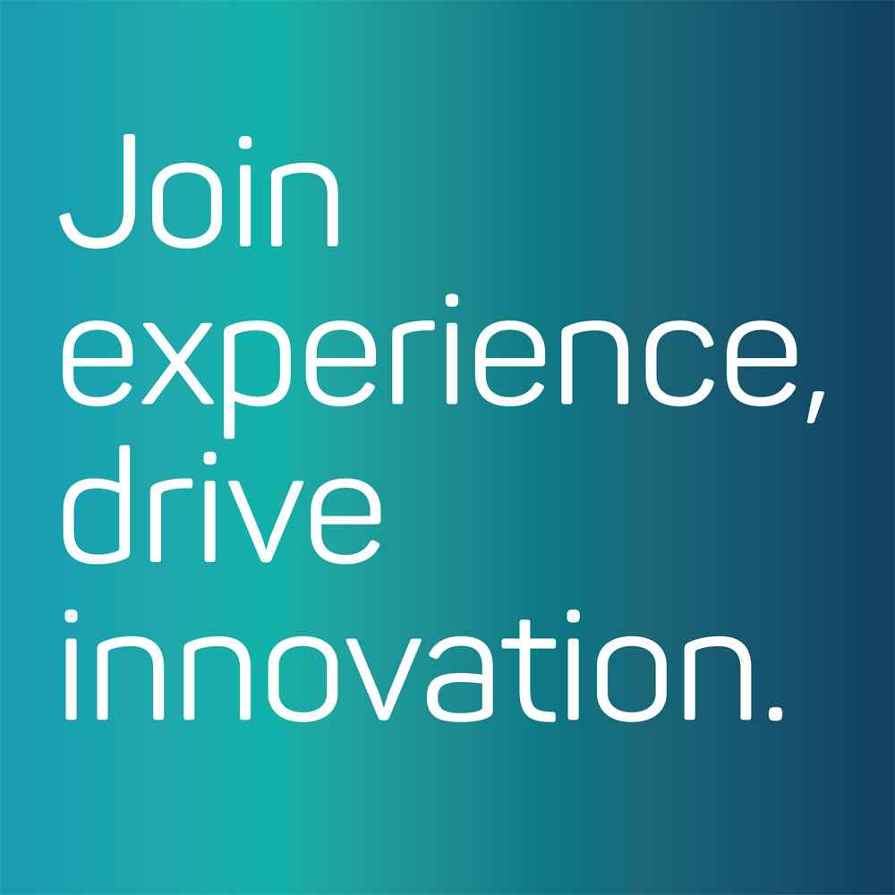 Image of the motto "Join experience, drive innovation"