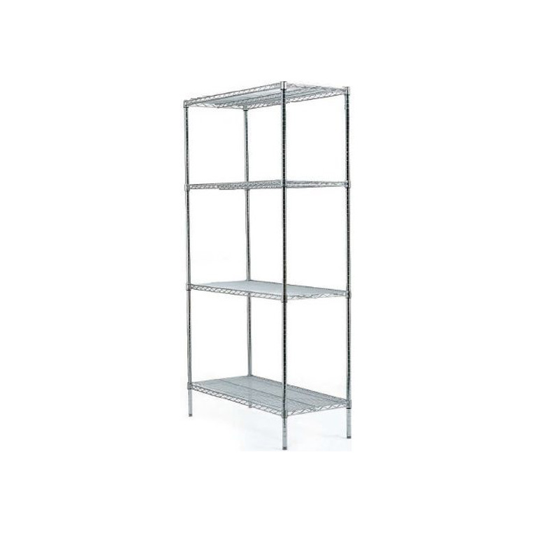 a linear MOSYS shelving unit, 4 shelves and no wheels