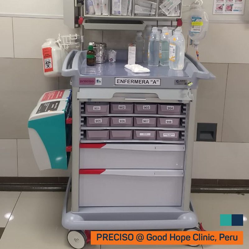 PRECISO trolley at the Good Hope Clinic in Peru