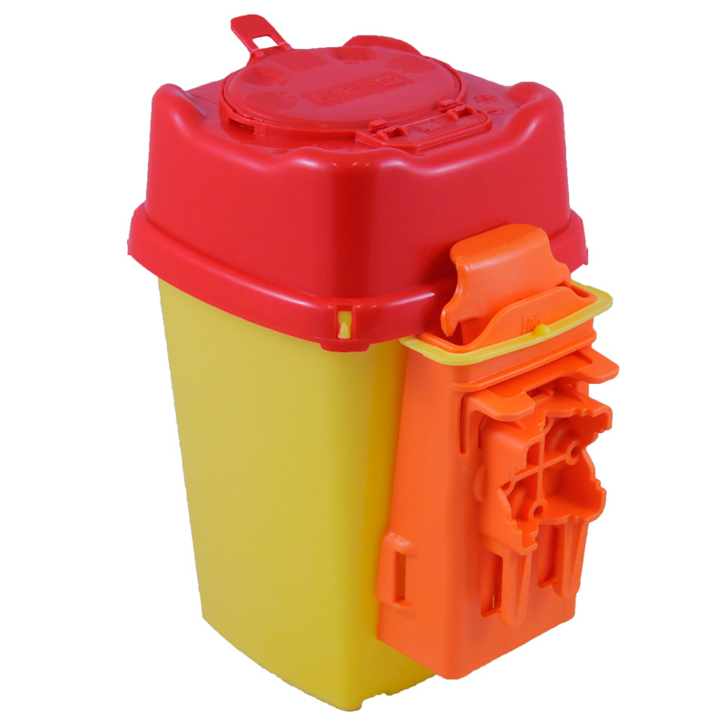 Holders for sharp waste containers