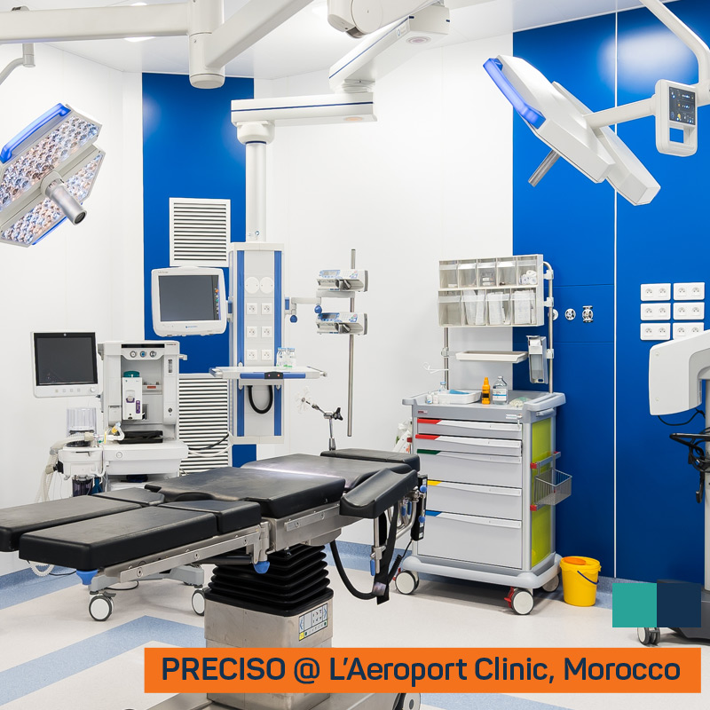 PRECISO trolley in operating room in Morocco