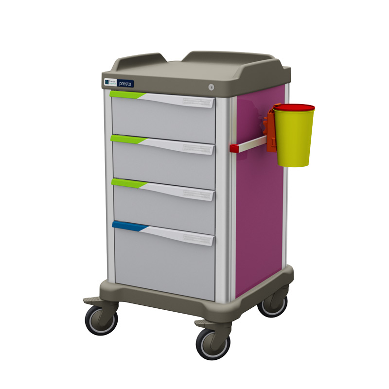 PRESTO vaccination trolley comes in an ideal configuration for vaccine administration
