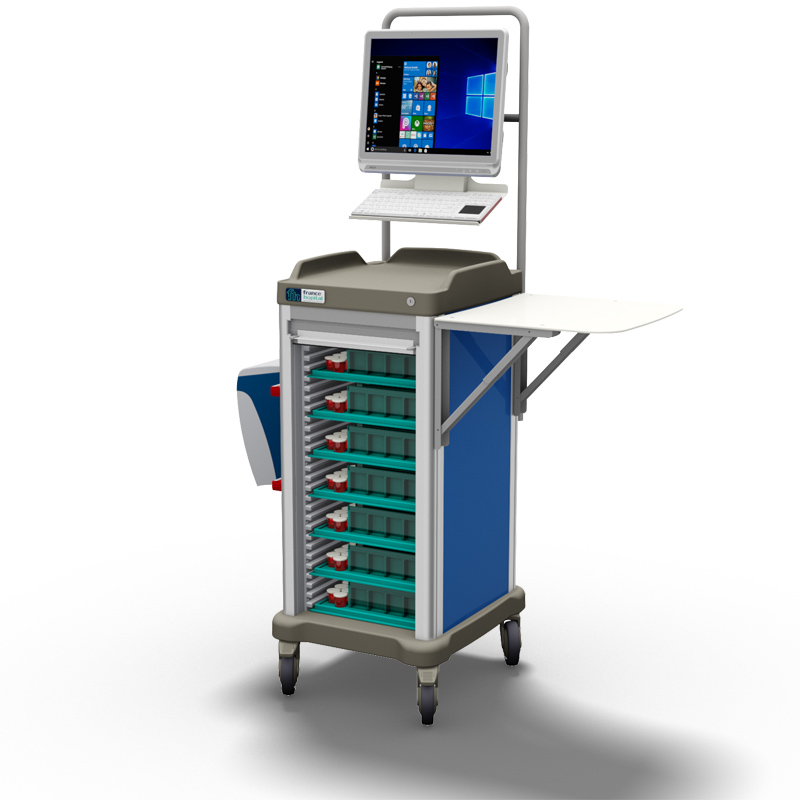 PERTE is a therapy distribution trolley: this version has a PC installed