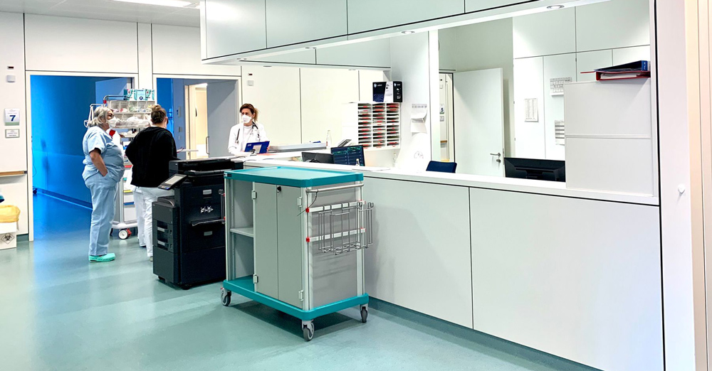 Bolzano hospital, Italy: a newly delivered ESSENTIAL trolley