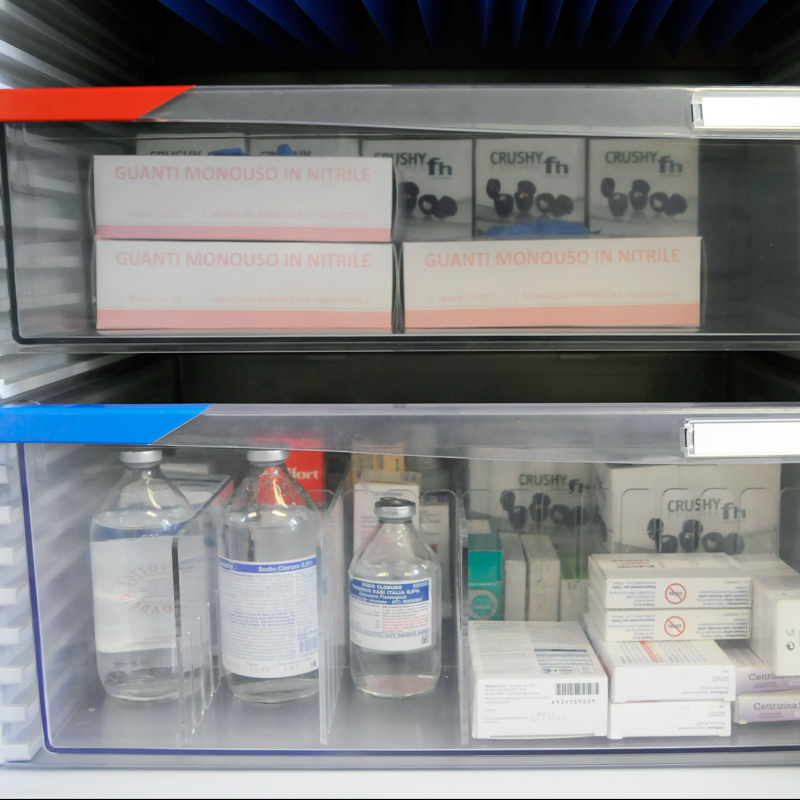 Transparent FH-Drawers: ideal to quickly identify the contents