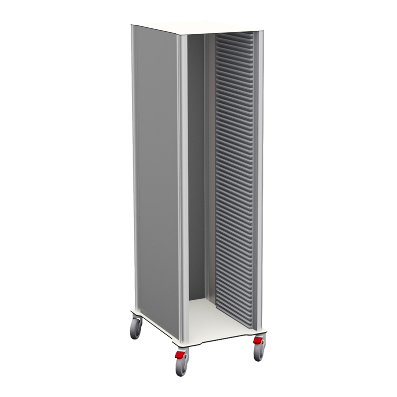 LOG single mobile storage cabinet ISO 600x400 compliant, 400 mm front