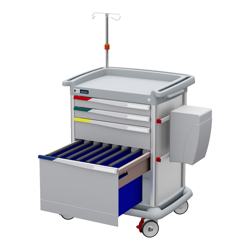 A Preciso trolley for therapy administration and patient file management