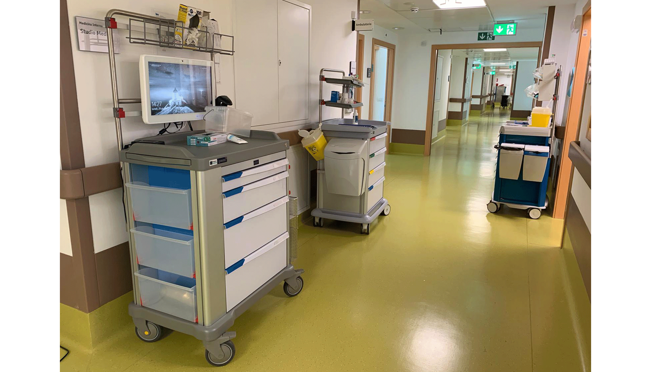 eWork Cart : un chariot informatisé pour l'hôpital. Dossier du patient et gestion de la thérapie tout en un