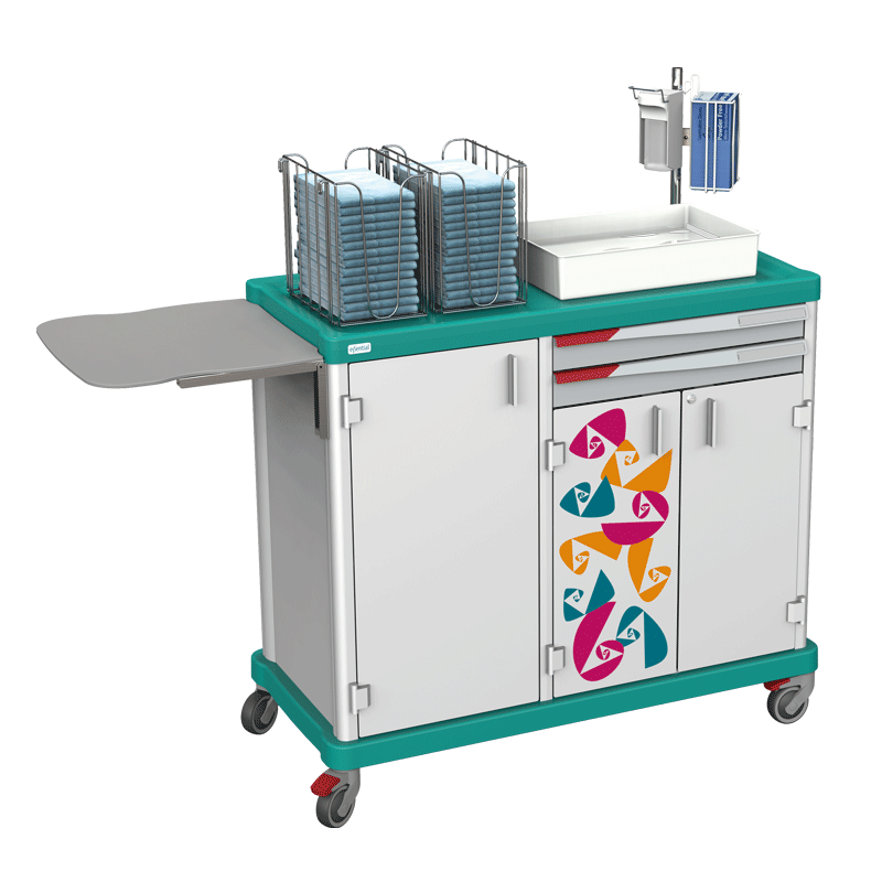 Essential is a linen change and patient hygiene trolley ideal for nursing homes