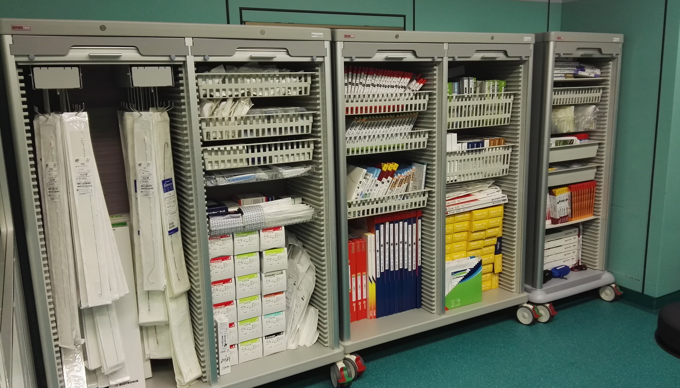 PRECISO TRS storage and logistics columns have all necessary items for the operating 