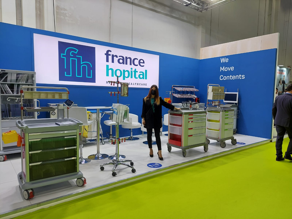 Martina au stand FH au salon Arab Health 2022