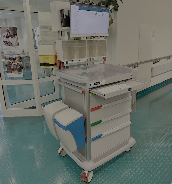 Carrello Presto Power all'ospedale di Merano